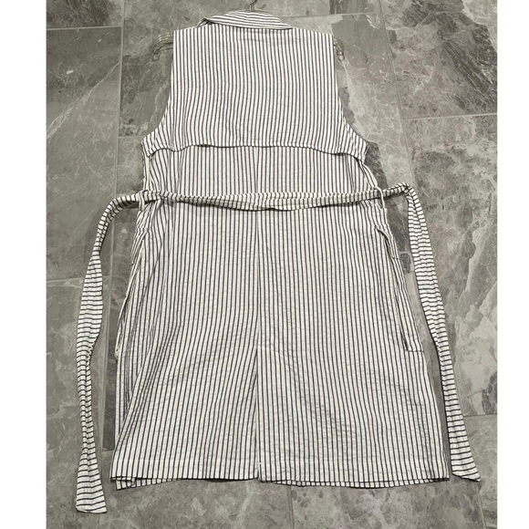 Zara structured striped vest - Picture 3 of 3
